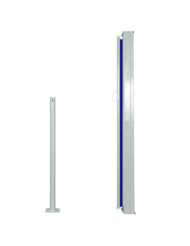 Tenda da Sole Laterale Retrattile 120 x 300 cm Blu