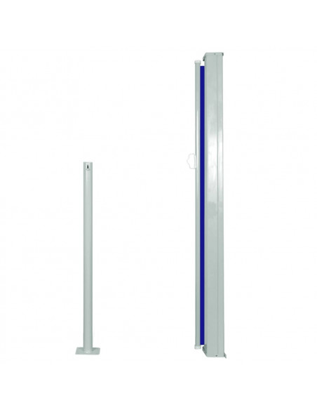 Tenda da Sole Laterale Retrattile 120 x 300 cm Blu