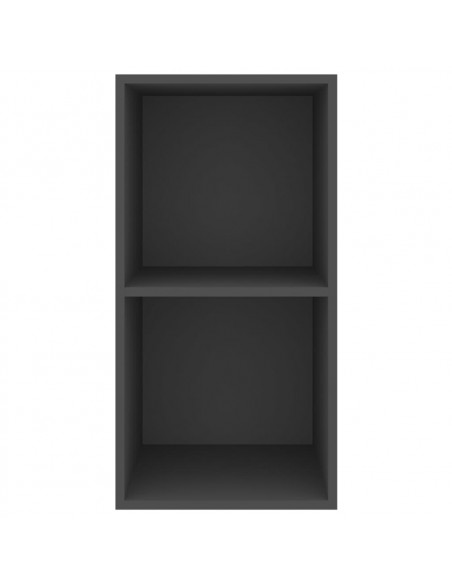 Mobile TV da Parete Grigio 37x37x72 cm in Legno Multistrato