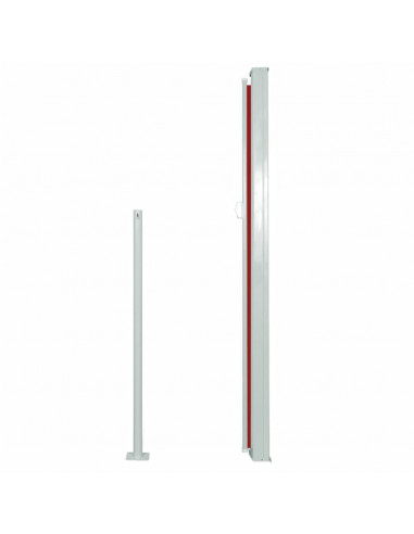 Tenda da Sole Laterale Retrattile 160 x 500 cm Rossa