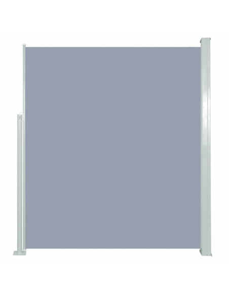 Tenda da Sole Laterale Retrattile 160 x 500 cm Grigia