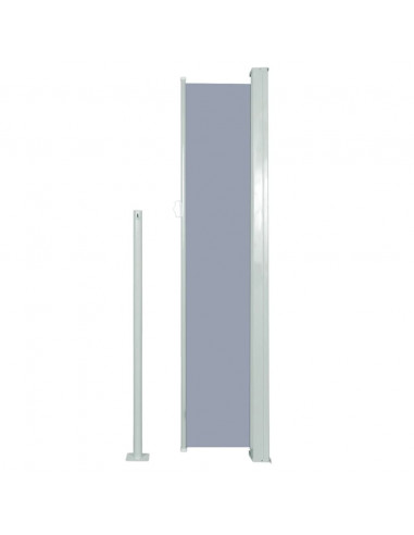 Tenda da Sole Laterale Retrattile 160 x 500 cm Grigia