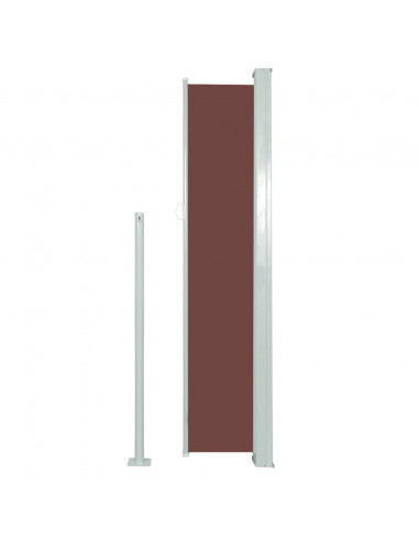 Tenda da Sole Laterale Retrattile 160 x 500 cm Marrone