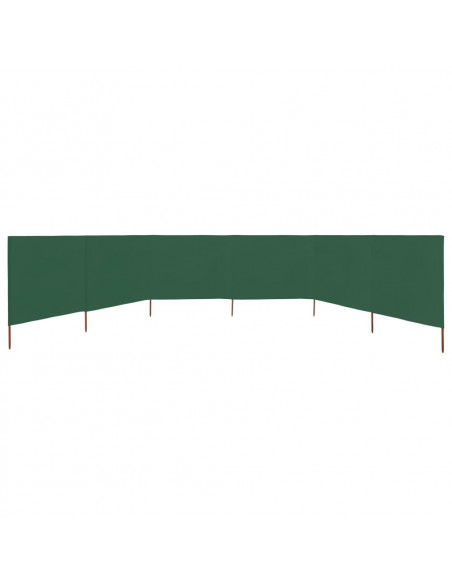 Paravento a 6 Pannelli in Tessuto 800x120 cm Verde