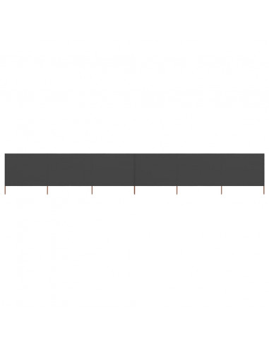 Paravento a 6 Pannelli in Tessuto 800x120 cm Antracite