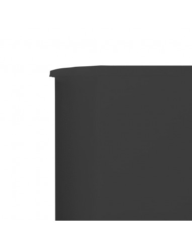 Paravento a 6 Pannelli in Tessuto 800x120 cm Antracite
