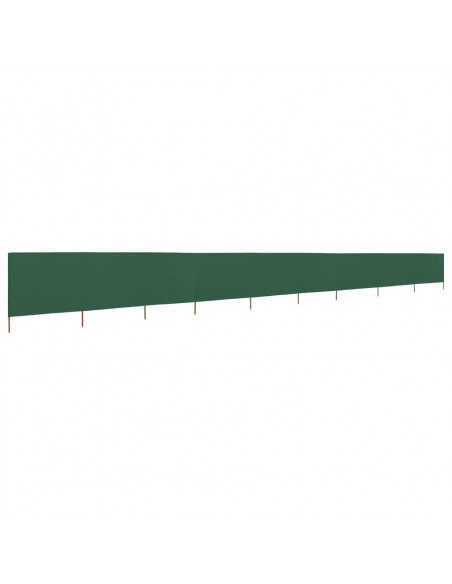 Paravento a 9 Pannelli in Tessuto 1200x120 cm Verde