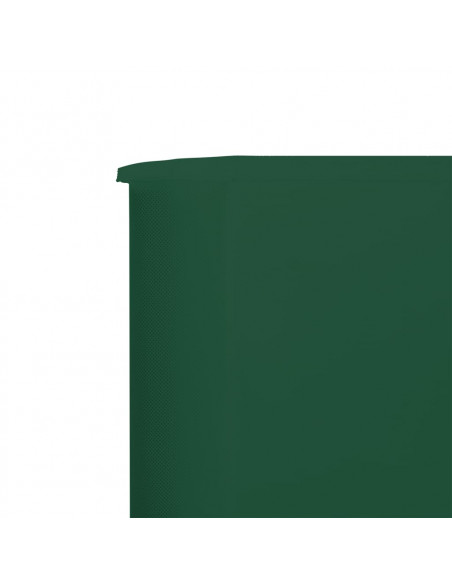 Paravento a 9 Pannelli in Tessuto 1200x120 cm Verde