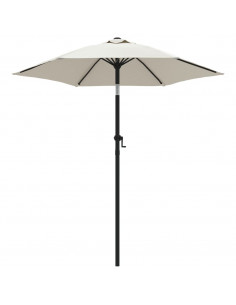 Ombrellone Bianco Sabbia 200x224 cm in Alluminio 2