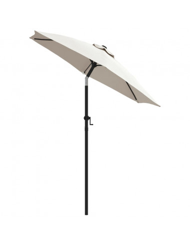 Ombrellone Bianco Sabbia 200x224 cm in Alluminio