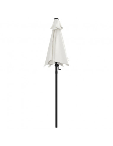 Ombrellone Bianco Sabbia 200x224 cm in Alluminio