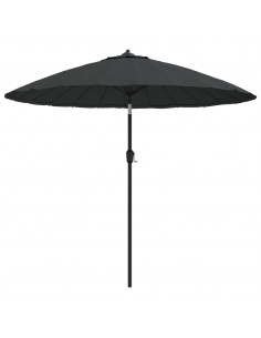 Ombrellone da Esterni con Palo in Alluminio 270 cm Antracite 2