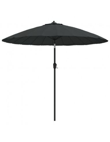 Ombrellone da Esterni con Palo in Alluminio 270 cm Antracite