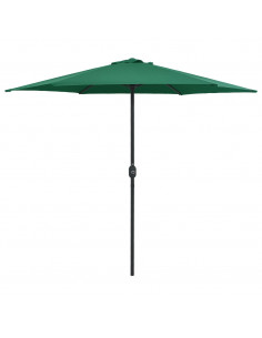 Ombrellone da Esterni con Palo in Alluminio 270x246 cm Verde 2