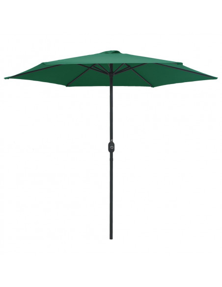 Ombrellone da Esterni con Palo in Alluminio 270x246 cm Verde