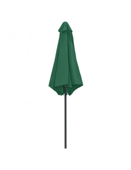 Ombrellone da Esterni con Palo in Alluminio 270x246 cm Verde