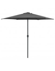 Ombrellone da Esterni con Palo in Alluminio 270x246cm Antracite 2