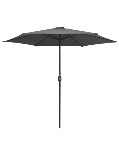Ombrellone da Esterni con Palo in Alluminio 270x246cm Antracite