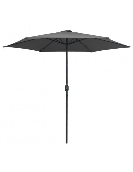 Ombrellone da Esterni con Palo in Alluminio 270x246cm Antracite