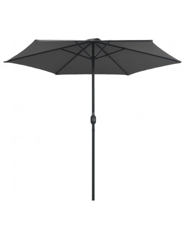 Ombrellone da Esterni con Palo in Alluminio 270x246cm Antracite