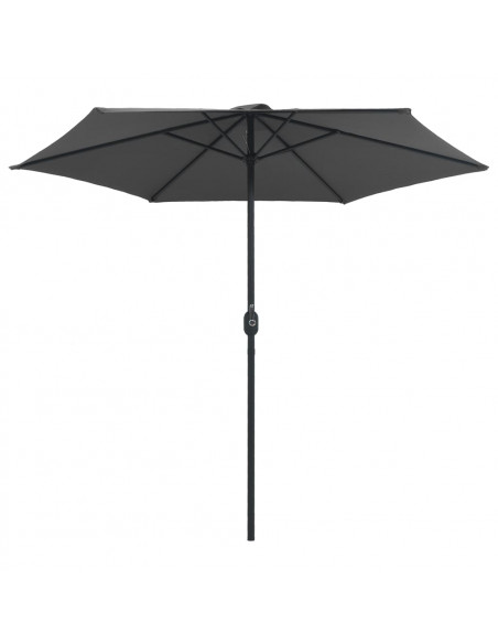 Ombrellone da Esterni con Palo in Alluminio 270x246cm Antracite