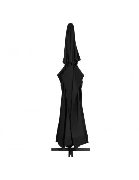 Ombrellone da Esterni con Palo in Alluminio 500 cm Nero