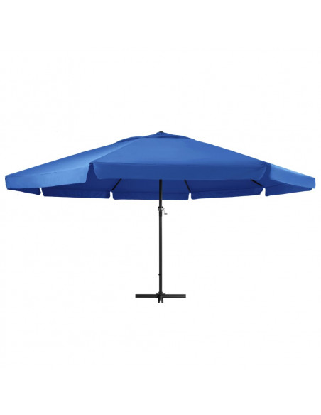 Ombrellone da Esterni con Palo in Alluminio 500 cm Azzurro