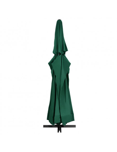 Ombrellone da Esterni con Palo in Alluminio 600 cm Verde