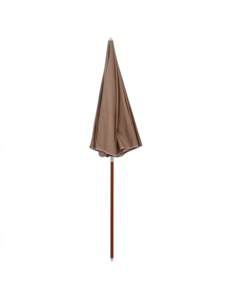 Ombrellone con Palo in Acciaio 240 cm Grigio Talpa