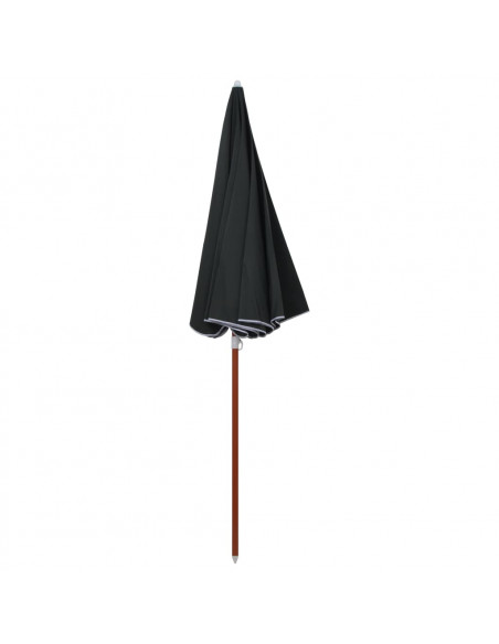 Ombrellone con Palo in Acciaio 240 cm Antracite