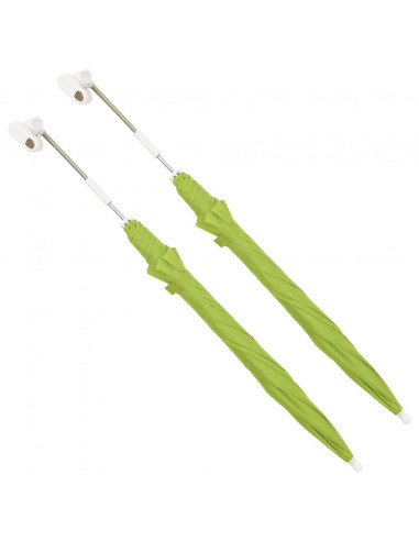 Ombrelloni per Sedie da Campeggio 2 pz Verdi 105 cm