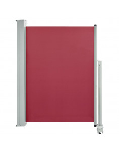Tenda Laterale Retrattile per Patio 100x300 cm Rossa 2