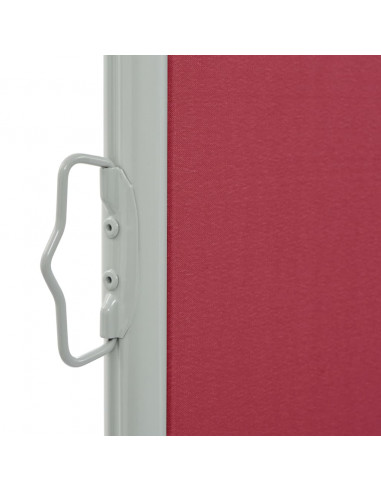 Tenda Laterale Retrattile per Patio 100x300 cm Rossa
