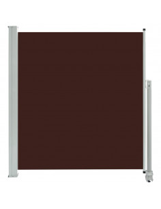 Tenda da Sole Laterale Retrattile per Patio 140x300cm Marrone 2
