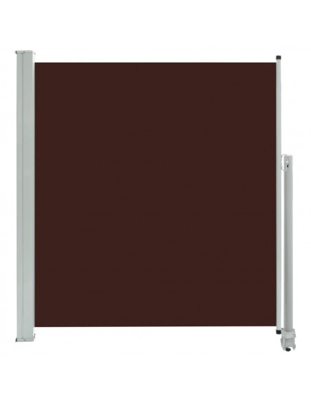 Tenda da Sole Laterale Retrattile per Patio 140x300cm Marrone
