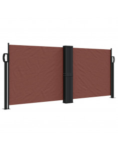 Tenda da Sole Laterale Retrattile Marrone 100x1000 cm 2
