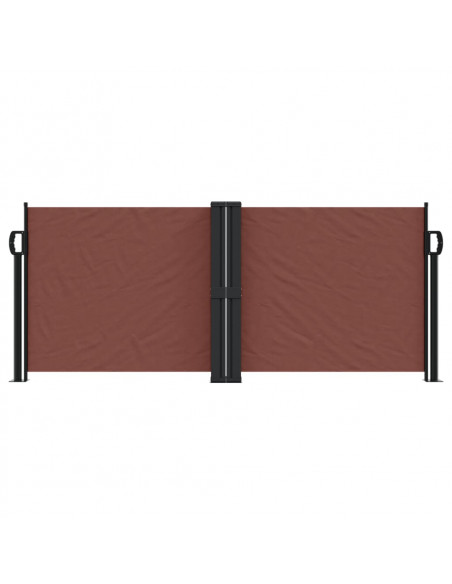 Tenda da Sole Laterale Retrattile Marrone 100x1000 cm