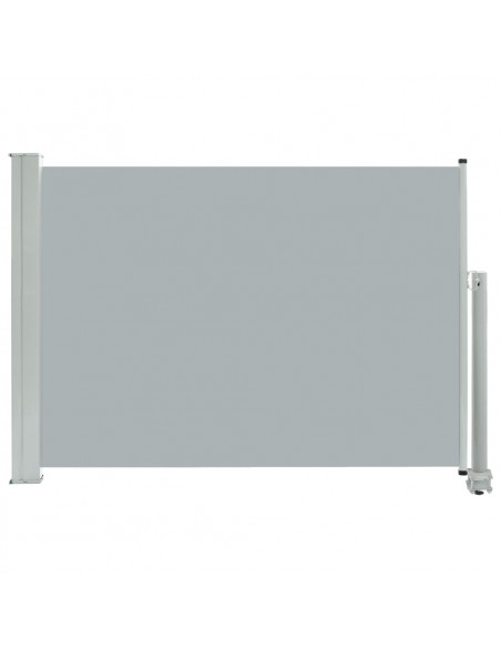 Tenda Laterale Retrattile per Patio 80x300 cm Grigia