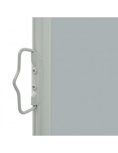 Tenda Laterale Retrattile per Patio 80x300 cm Grigia