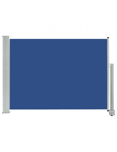 Tenda Laterale Retrattile per Patio 80x300 cm Blu