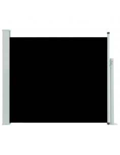 Tenda Laterale Retrattile per Patio 100x300 cm Nera 2