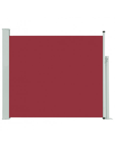 Tenda Laterale Retrattile per Patio 100x300 cm Rossa