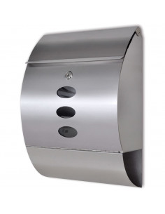 Casetta della posta in acciaio inossidabile 30 x 12 x 40 cm 2