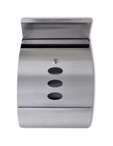 Casetta della posta in acciaio inossidabile 30 x 12 x 40 cm