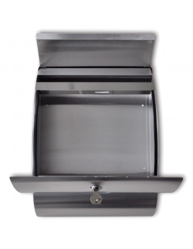 Casetta della posta in acciaio inossidabile 30 x 12 x 40 cm