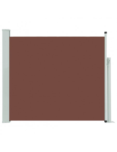 Tenda Laterale Retrattile per Patio 100x300 cm Marrone