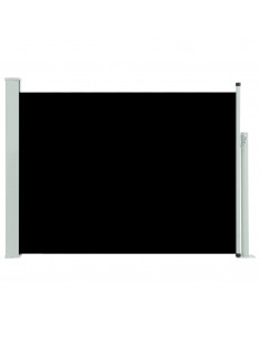 Tenda Laterale Retrattile per Patio 100x500 cm Nera 2