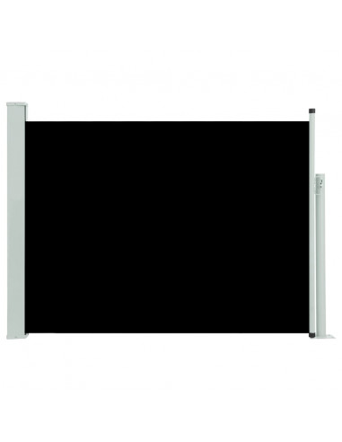 Tenda Laterale Retrattile per Patio 100x500 cm Nera