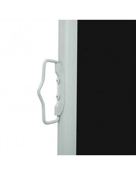 Tenda Laterale Retrattile per Patio 100x500 cm Nera