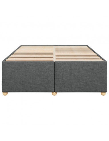 Giroletto senza Materasso Grigio Scuro 140x200 cm Tessuto